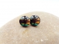 Preview: Baum Wasserspiegelung 3D Holz Scheiben Ohrstecker